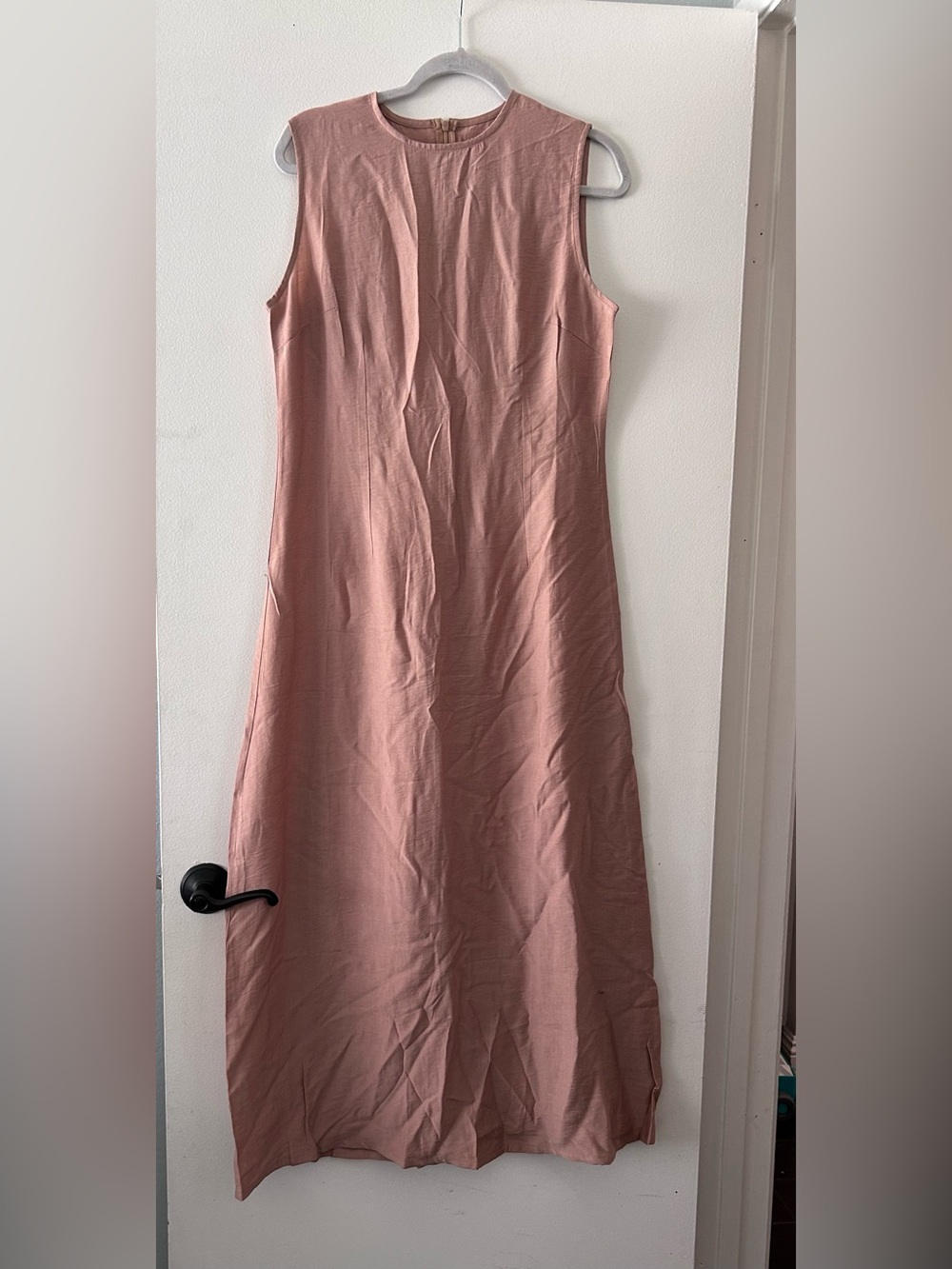 Sleeveless Dusty Rose Midi Dress